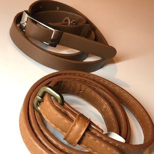 Brown waist belts